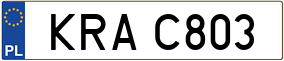 Trailer License Plate